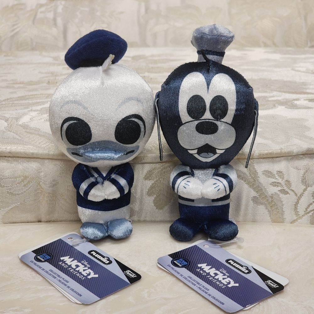 Disney 100th Anniversary Funko Plushies Donald Duck & Goofy Stuffed Characters